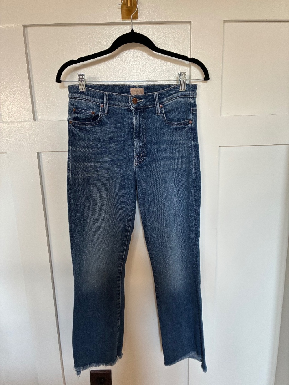 Mother Insider Crop Step Fray jeans